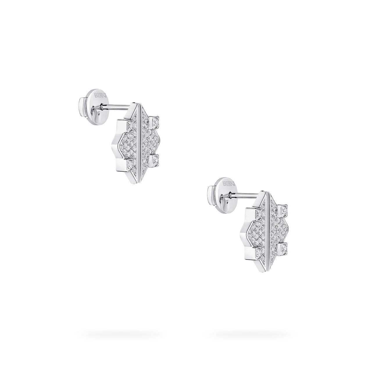 Birks Muse White Gold and Diamond Earrings image number 3